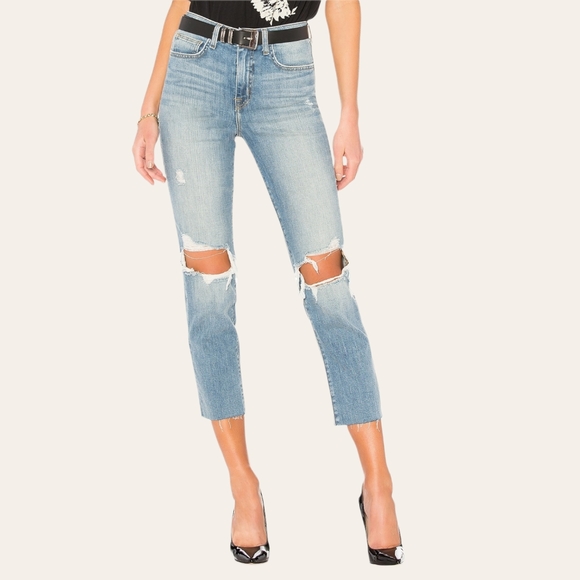 L'AGENCE Denim - L'agence Audrina High Rise Straight Leg Jean